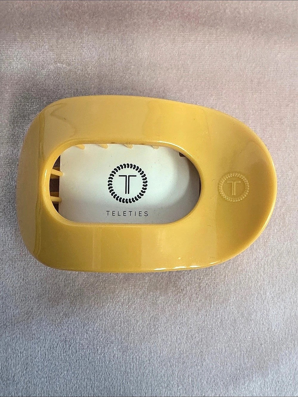 TELETIES Man-go for It! Yellow Hair Clip NWT
